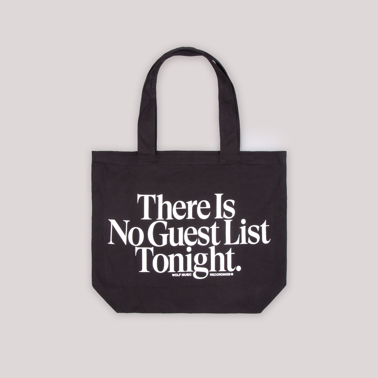WOLF Tote Bag - Black &amp; White (No Guestlist)